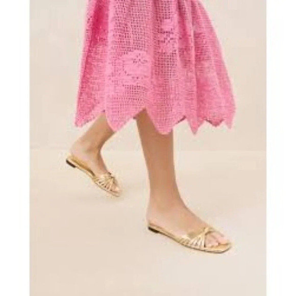 Loeffler Randall Gold Sandals - Picture 5 of 16